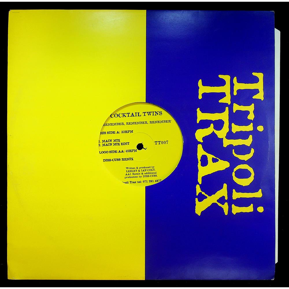 EBOND Cocktail Twins - Remember, Remember, Remember Vinile V046045
