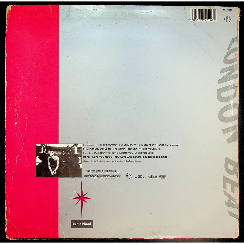 EBOND Londonbeat - In The Blood Vinile V046059