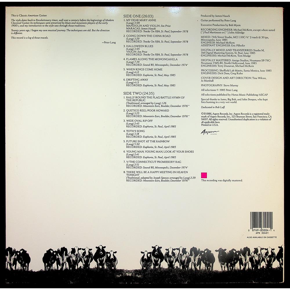 EBOND Peter Lang - American Stock (A Guitar Collection) Vinile V046065