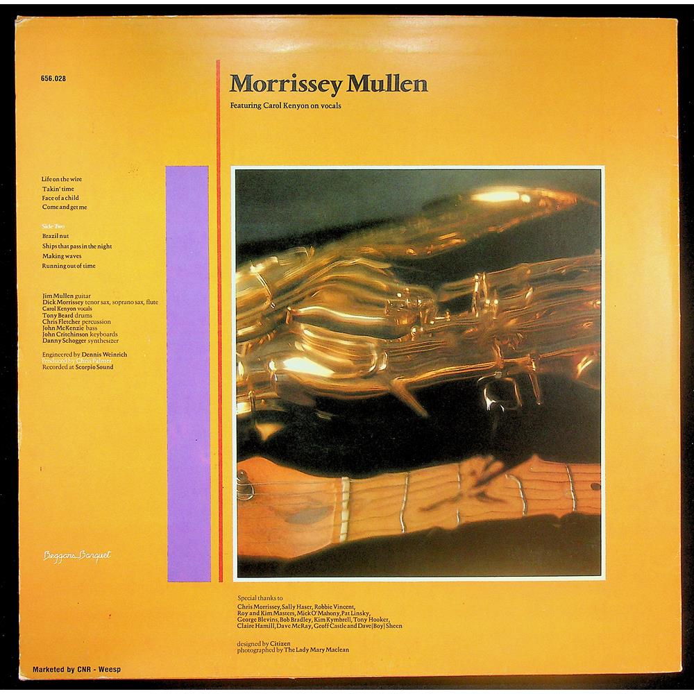 EBOND Morrissey Mullen - Life On The Wire Vinile V046131