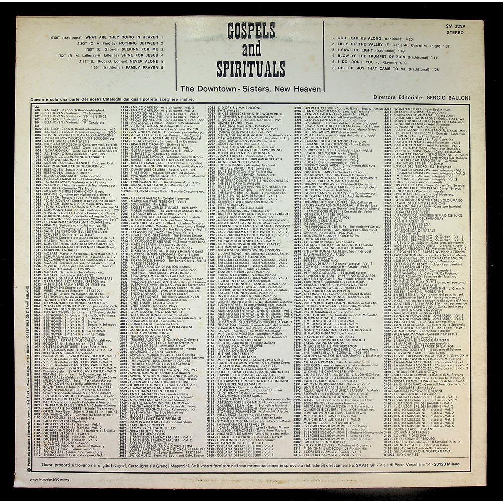 EBOND The Downtown Sister New Heaven - Gospels And Spirituals Vinile V047090