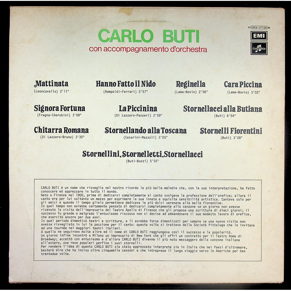 EBOND Carlo Buti - Carlo Buti Vinile V047110