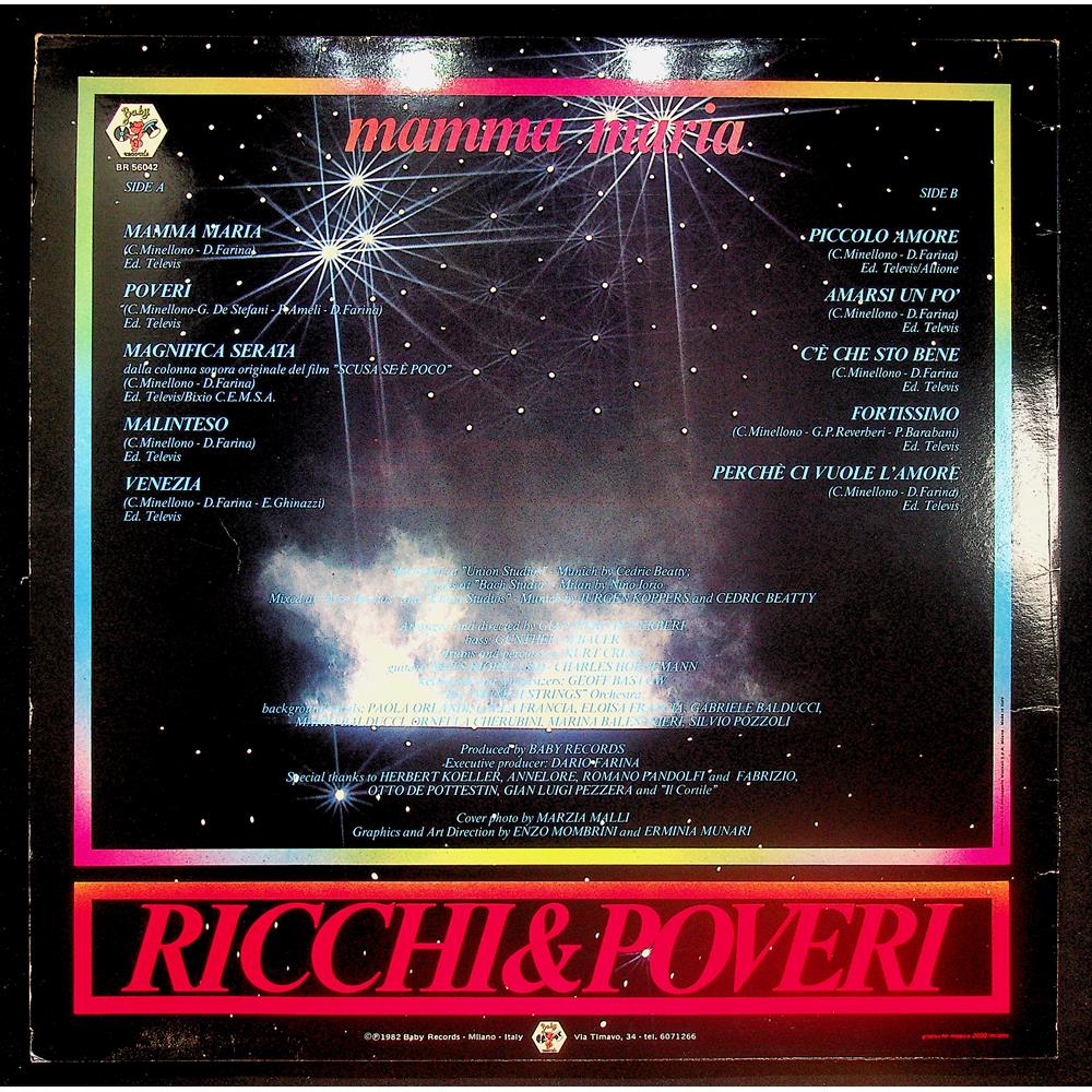 EBOND Ricchi & Poveri - Mamma Maria Vinile V048015
