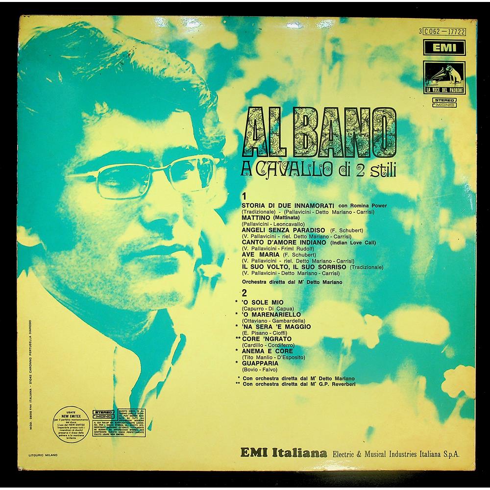 EBOND Al Bano - A Cavallo Di 2 Stili Vinile V048097