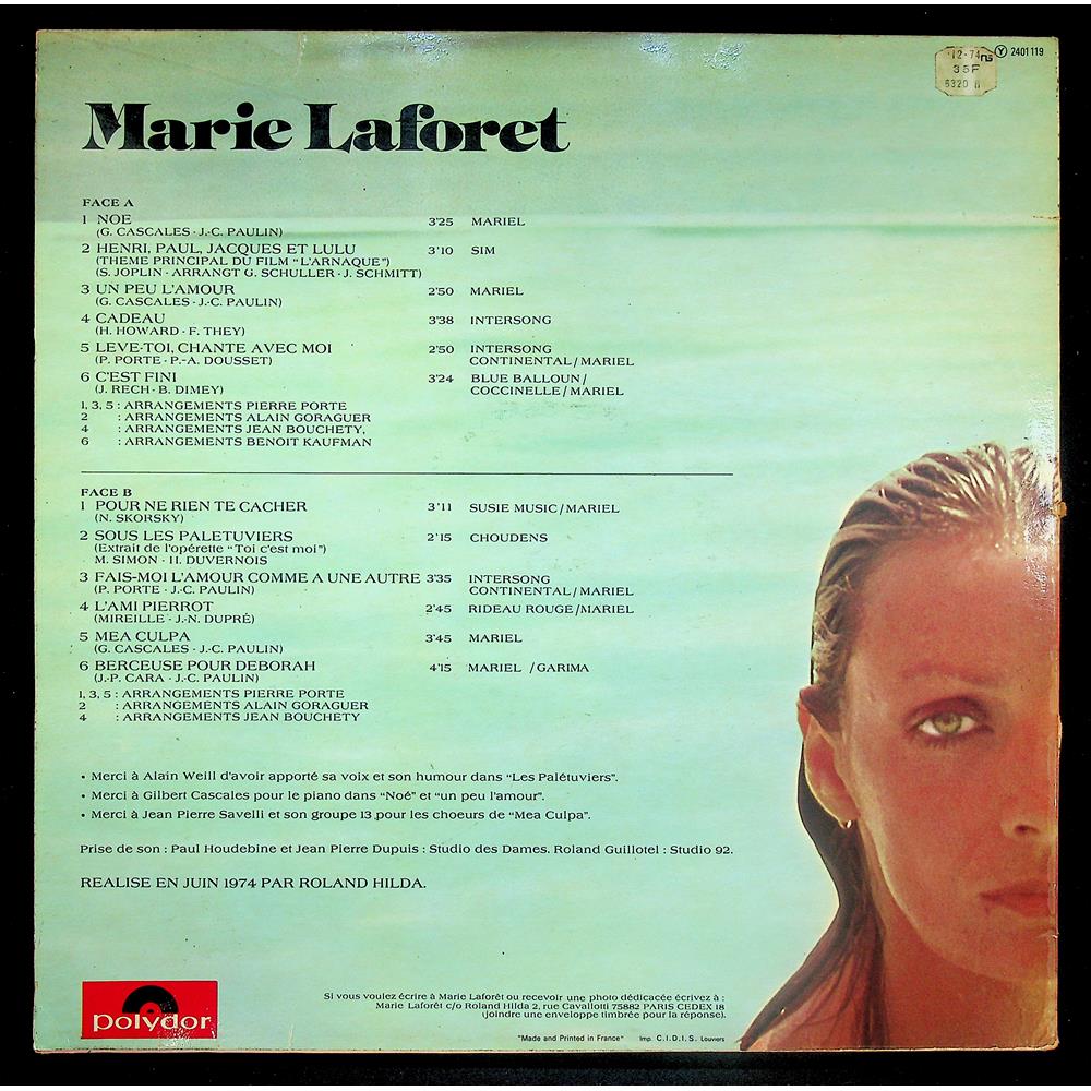 EBOND Marie Laforet - Marie Laforet Vinile V048128