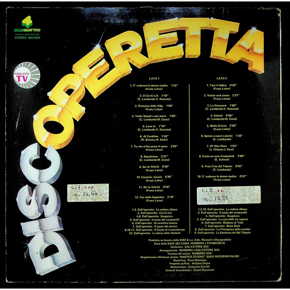 EBOND Filippo Alotta - Discoperetta Vinile V049082