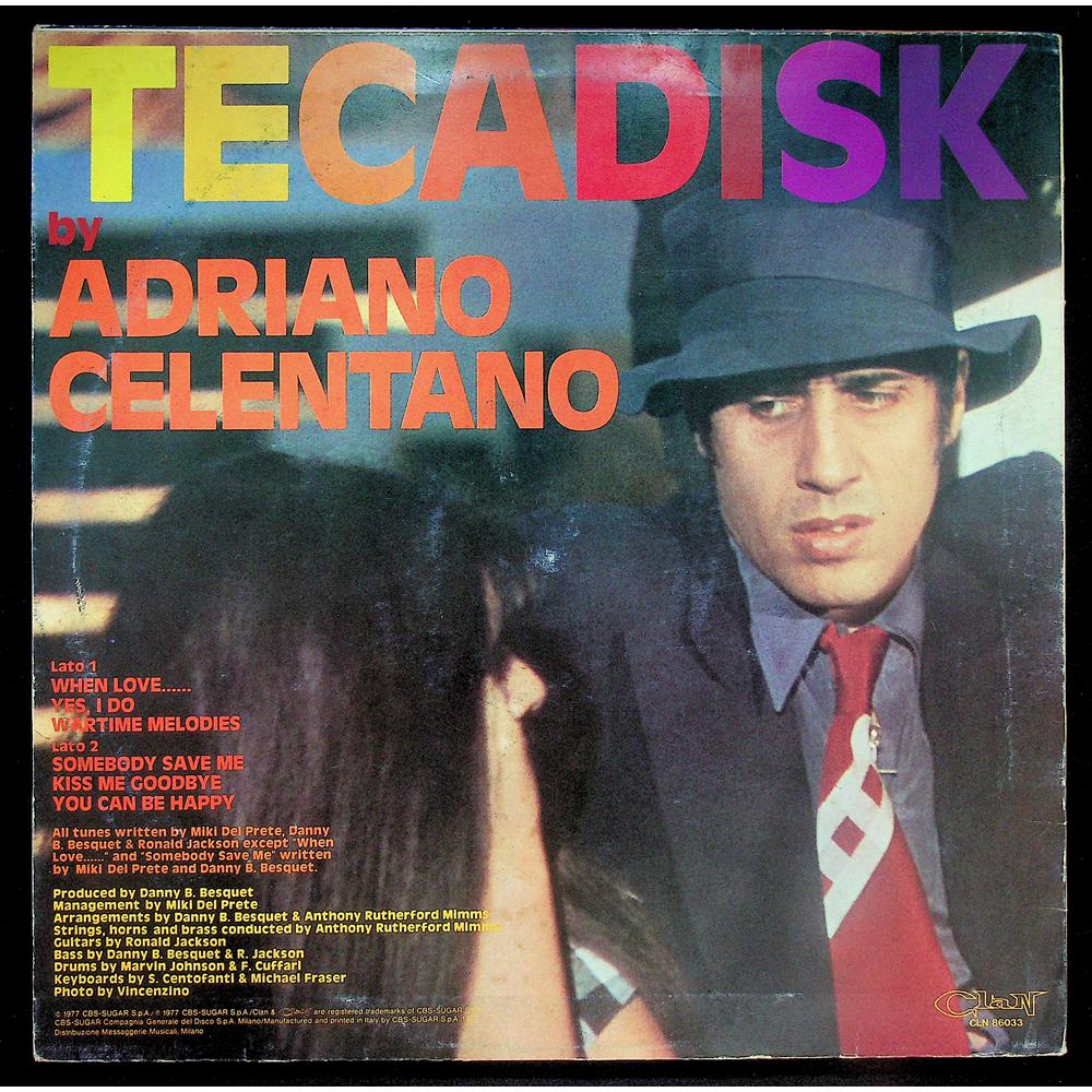 EBOND Adriano Celentano - Tecadisk Vinile V050006