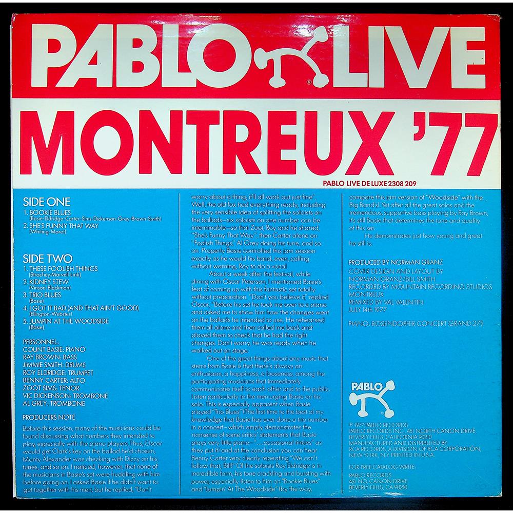 EBOND Count Basie - Count Basie Jam (Montreux '77) Vinile V050015