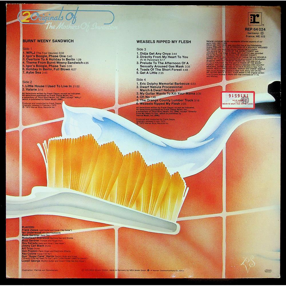 EBOND The Mothers Of Invention - 2 Originals Of The Mothers Of Invention Vinile V050060