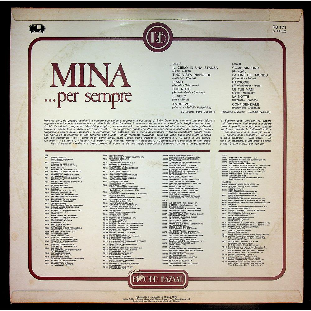 EBOND Mina - ...Per Sempre Vinile V050102