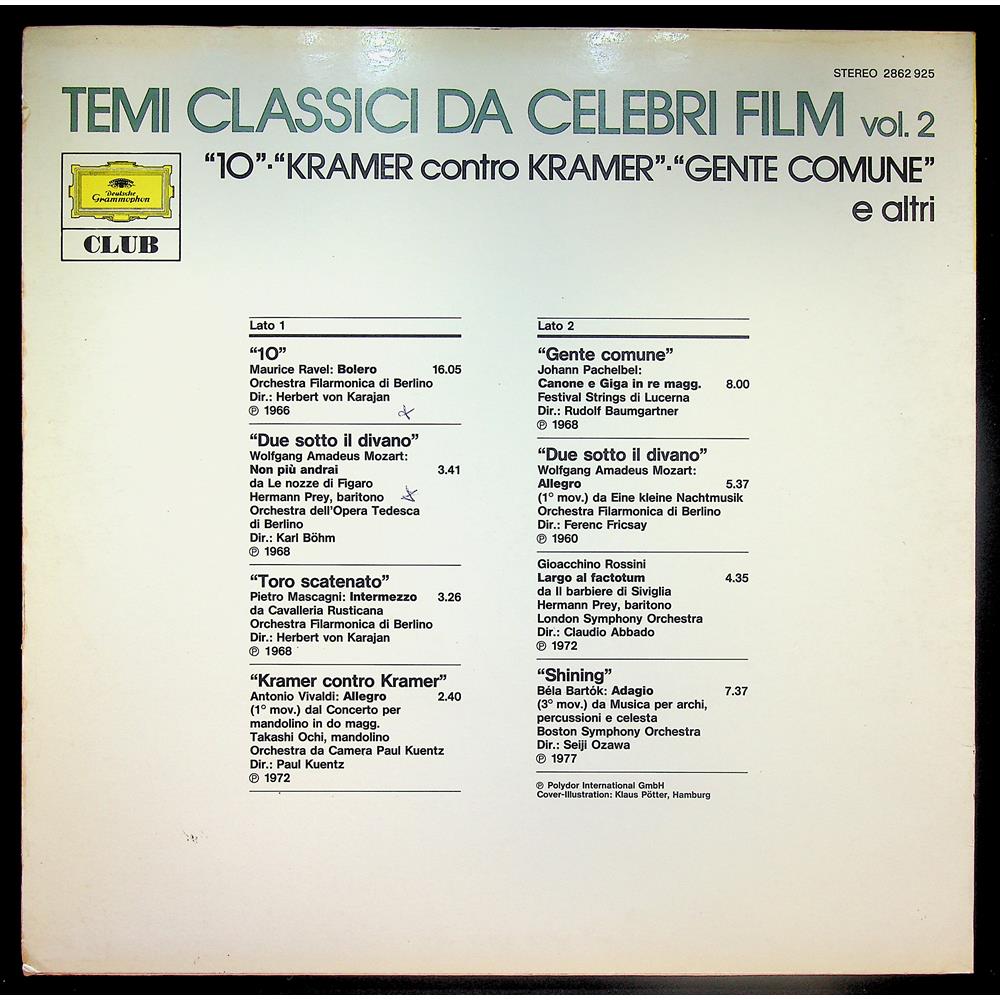 EBOND Various - Temi Classici Da Celebri Film Vol.2 Vinile V051009