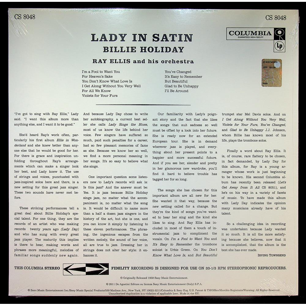 EBOND Billie Holiday - Lady In Satin Vinile V051046
