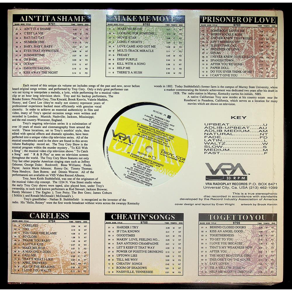 EBOND Troy Cory - Ain't It A Shame Vinile V051081