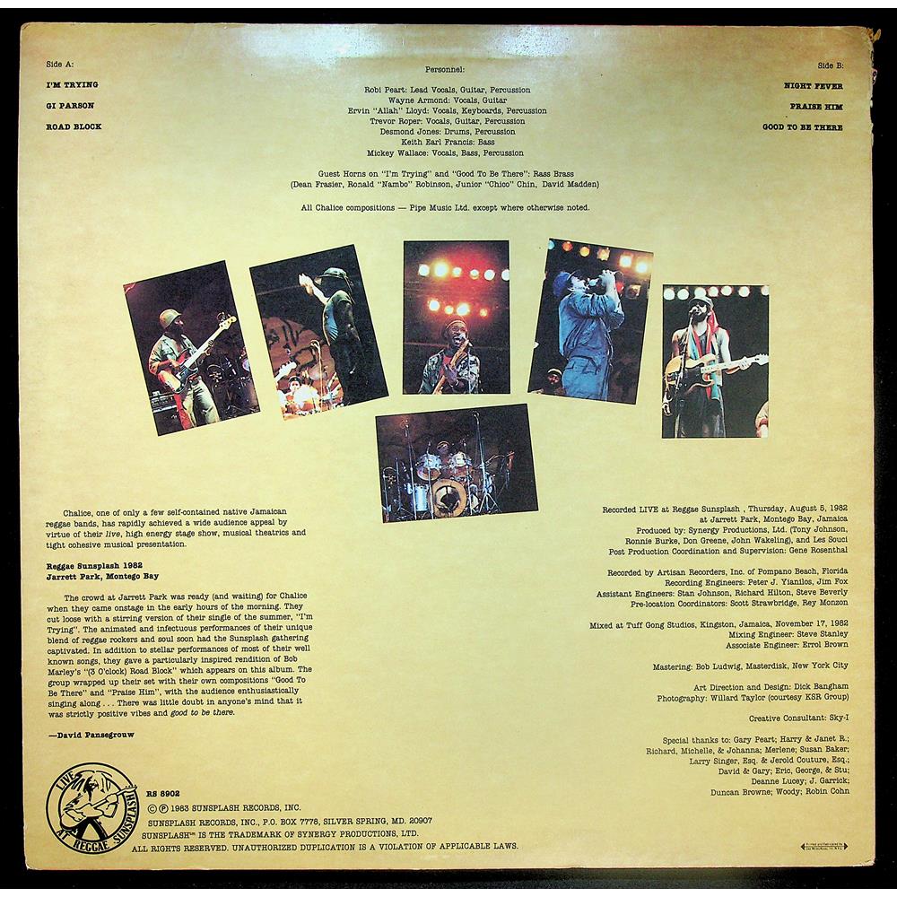 EBOND Chalice - Live At Reggae Sunsplash Vinile V051118