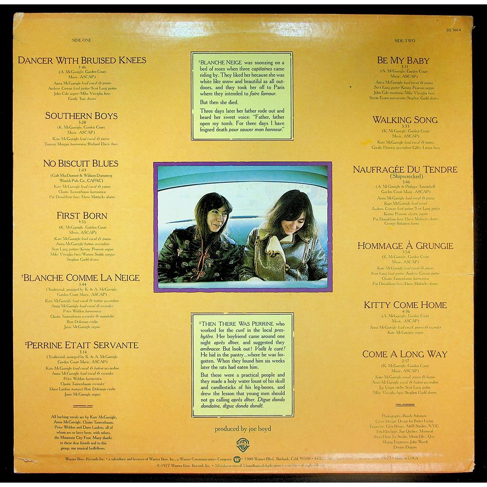 EBOND Kate & Anna McGarrigle - Dancer With Bruised Knees Vinile V051130