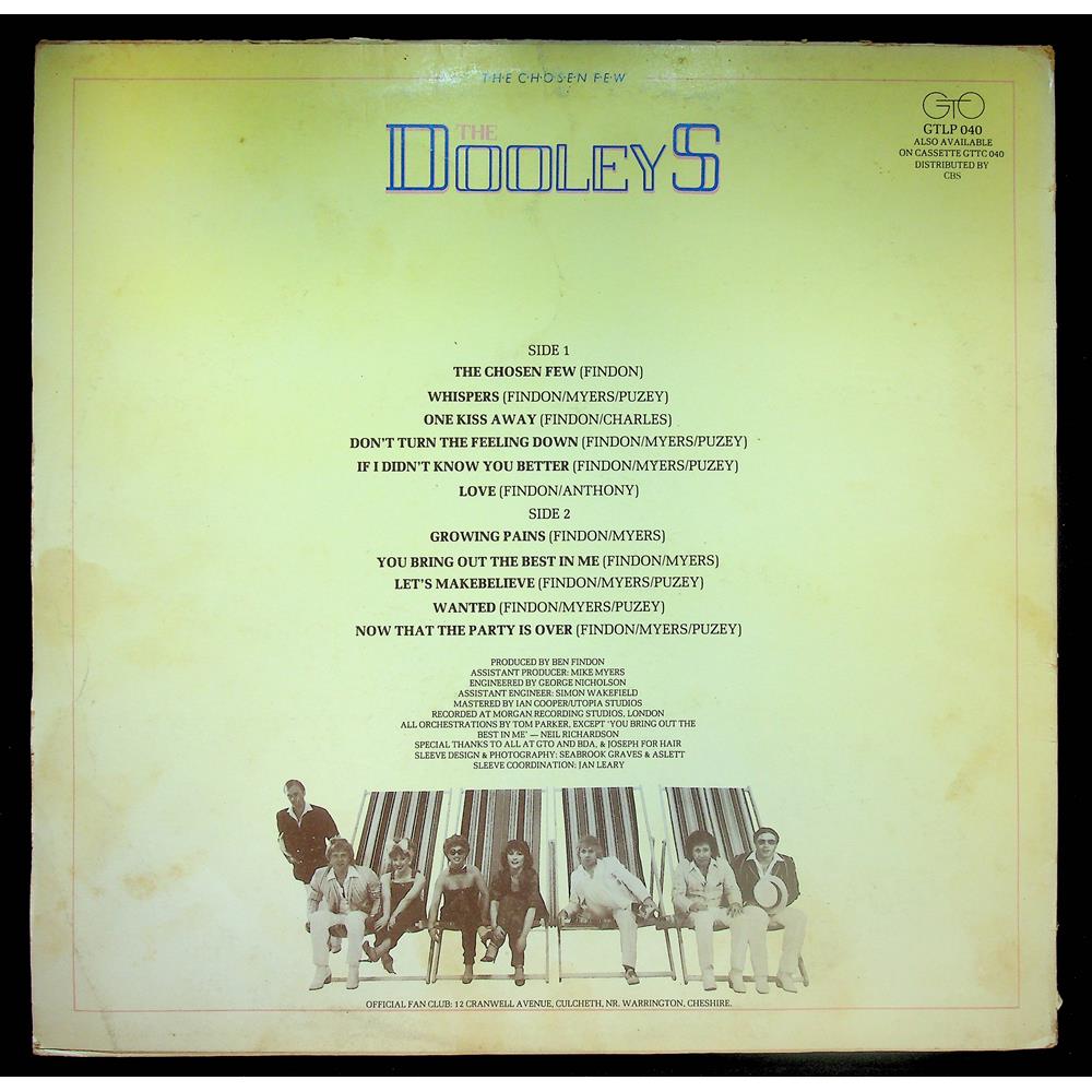 EBOND The Dooleys - The Chosen Few Vinile V052057