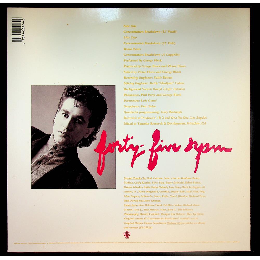EBOND George Black - Concentration Breakdown Vinile V052079