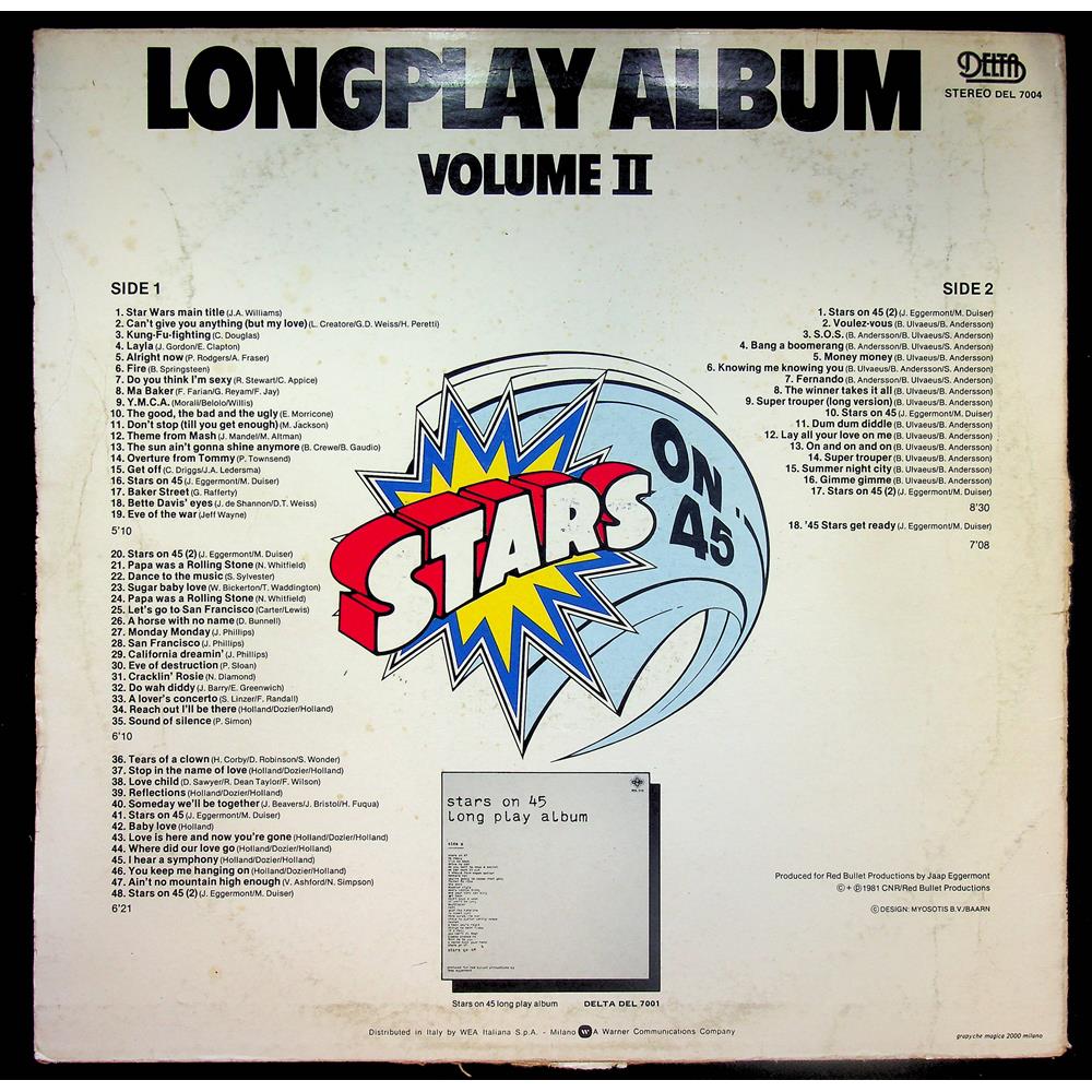EBOND Stars On 45 - Longplay Album (Volume II) Vinile V052108