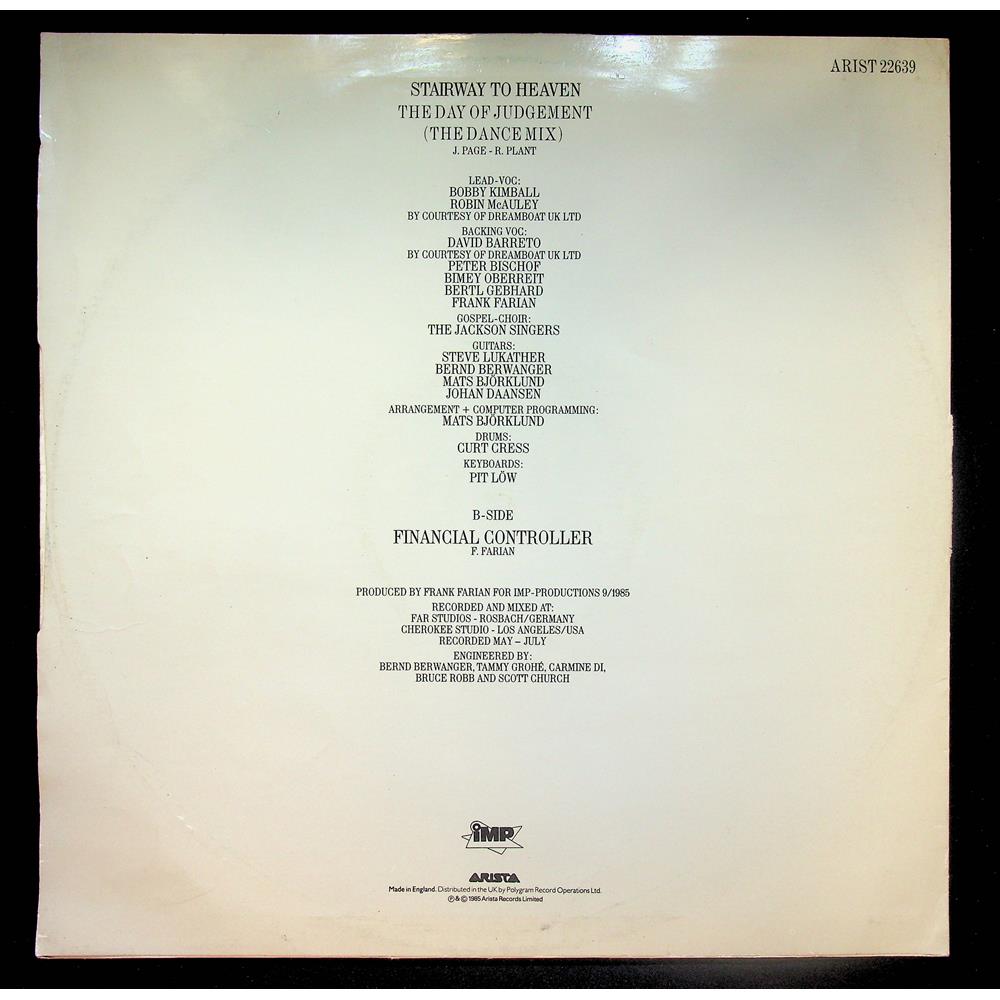 EBOND Far Corporation - Stairway To Heaven (The Day Of Judgement) (The Dance Mix) Vinile V052119