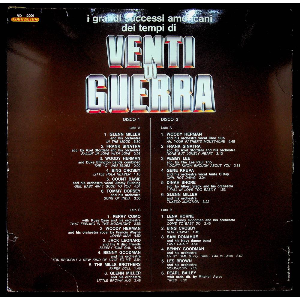 EBOND Various - I Grandi Successi Americani Dei Tempi Di Venti Di Guerra Vinile V053016