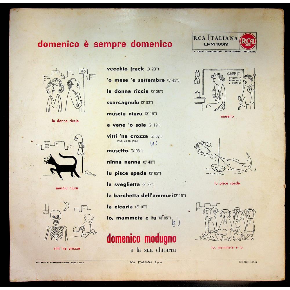 EBOND Domenico Modugno - Domenico e Sempre Domenico Vinile V053057