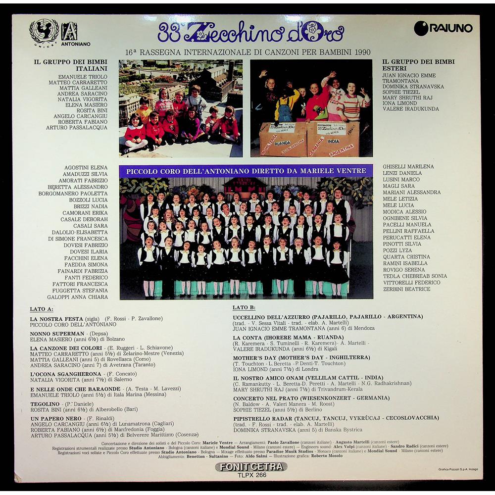 EBOND Piccolo Coro Dell'Antoniano - 33° Zecchino D'Oro 1990 Vinile V053146