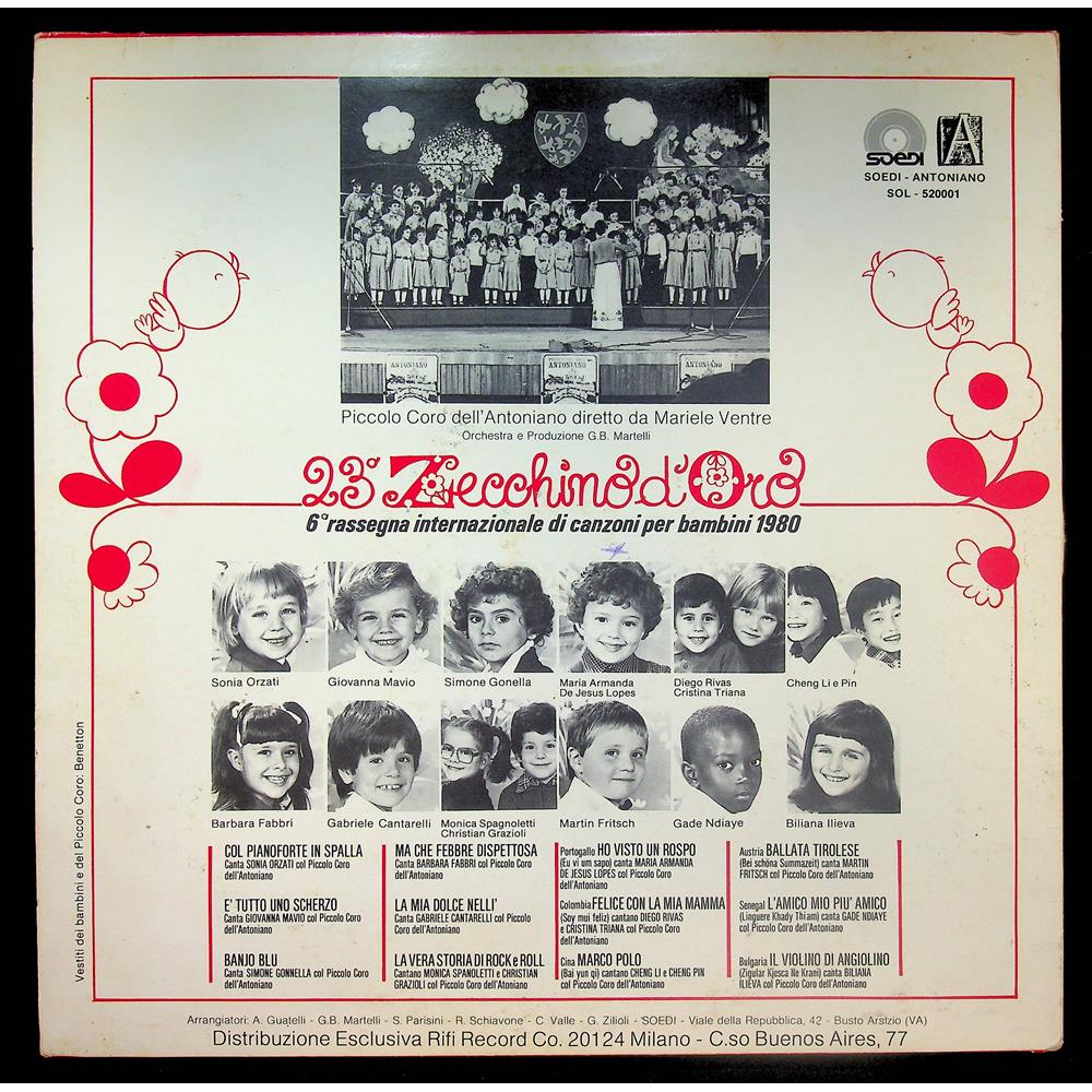 EBOND Piccolo Coro Dell'Antoniano - 23° Zecchino D'Oro 1980 Vinile V053148