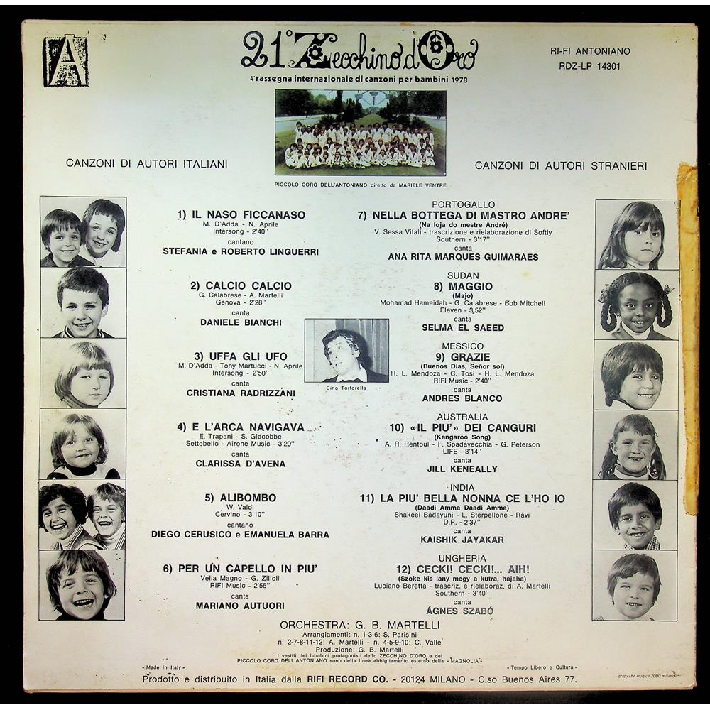 EBOND Piccolo Coro Dell'Antoniano - 21° Zecchino D'Oro 1978 Vinile V054002