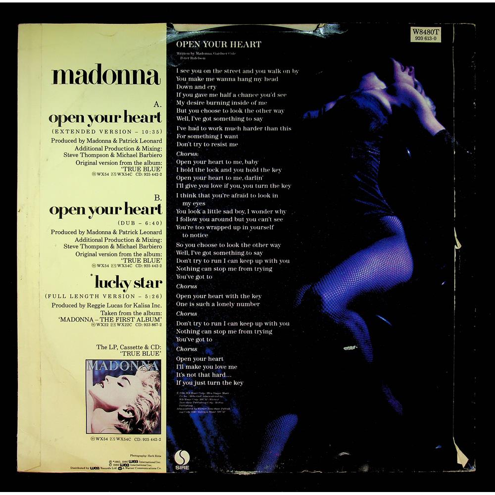 EBOND Madonna - Open Your Heart Vinile V055047