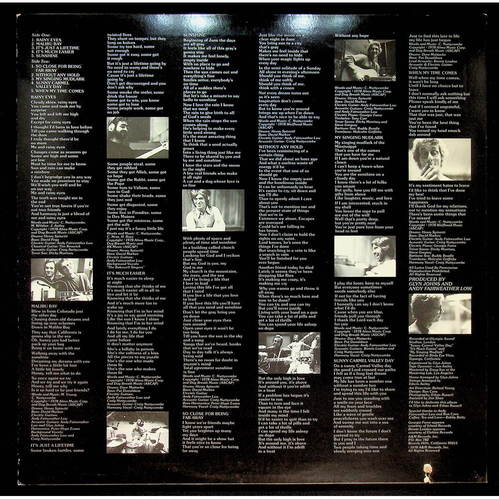 EBOND Craig Nuttycombe - It's Just A Lifetime Vinile V055055