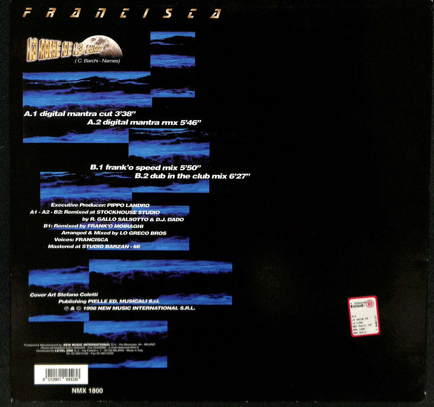 EBOND Francisca - La Noche De La Luna Vinile V064008