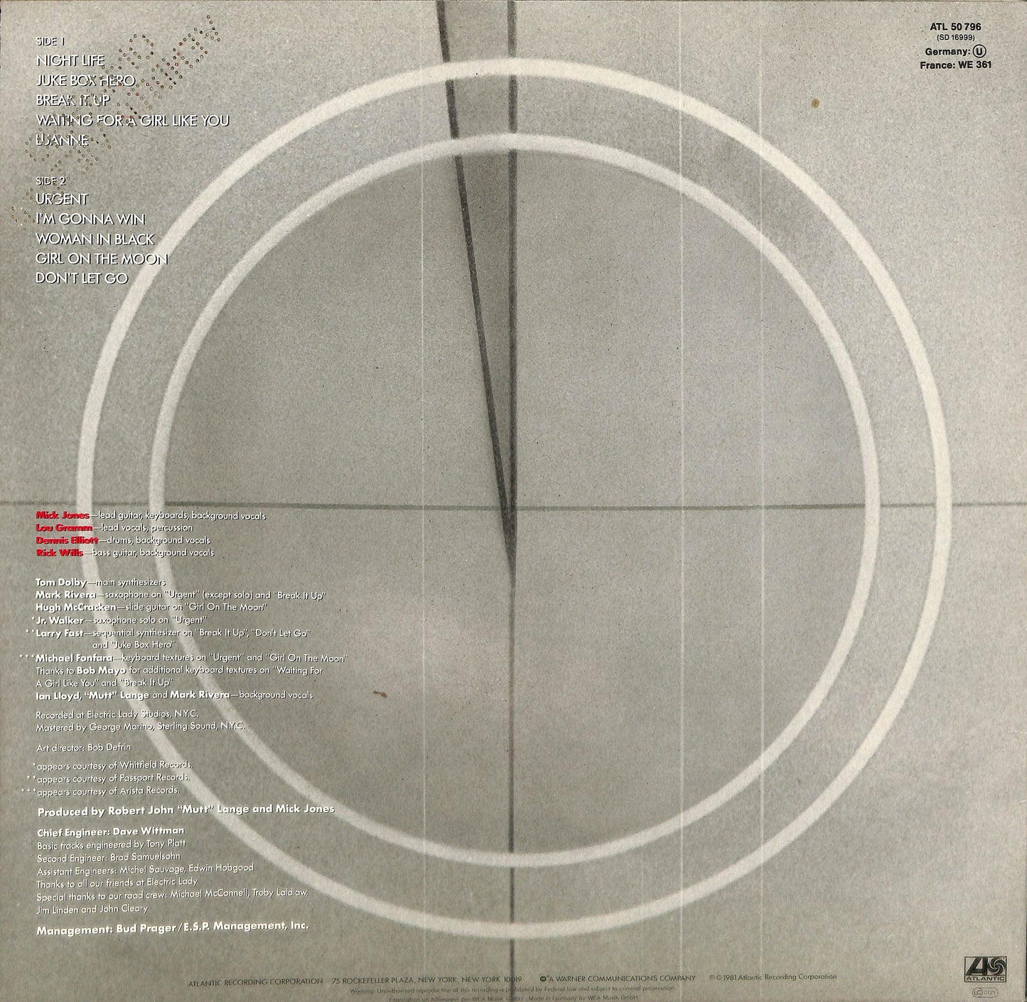 EBOND Foreigner - 4 Vinile V064046