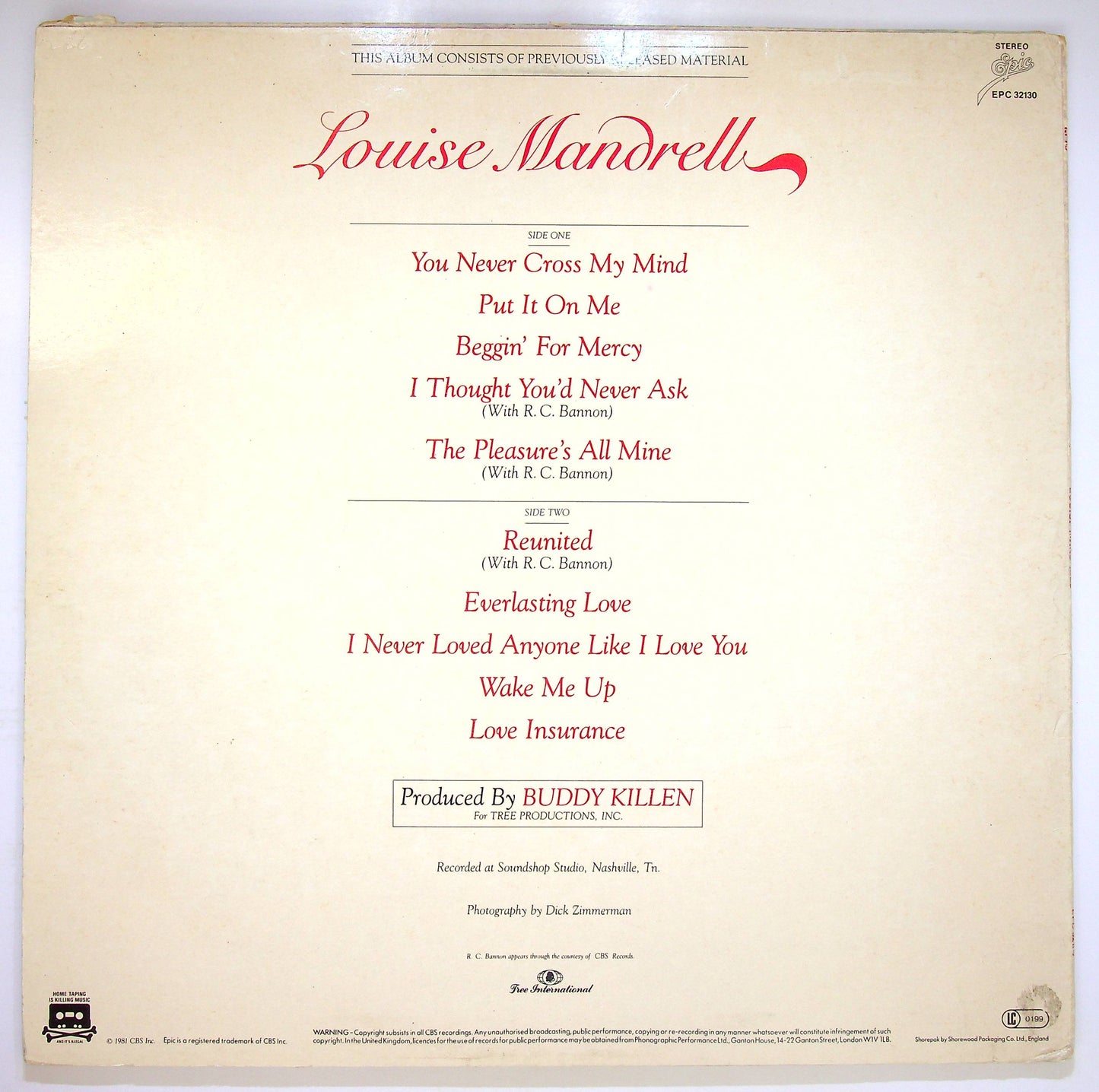 EBOND Louise Mandrell - Louise Mandrell Vinile V064052