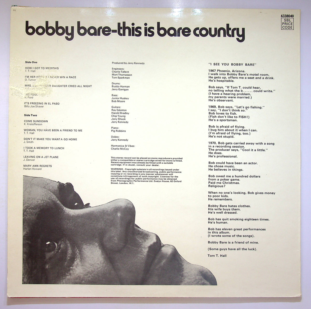 EBOND Bobby Bare - This Is Bare Country Vinile V064097