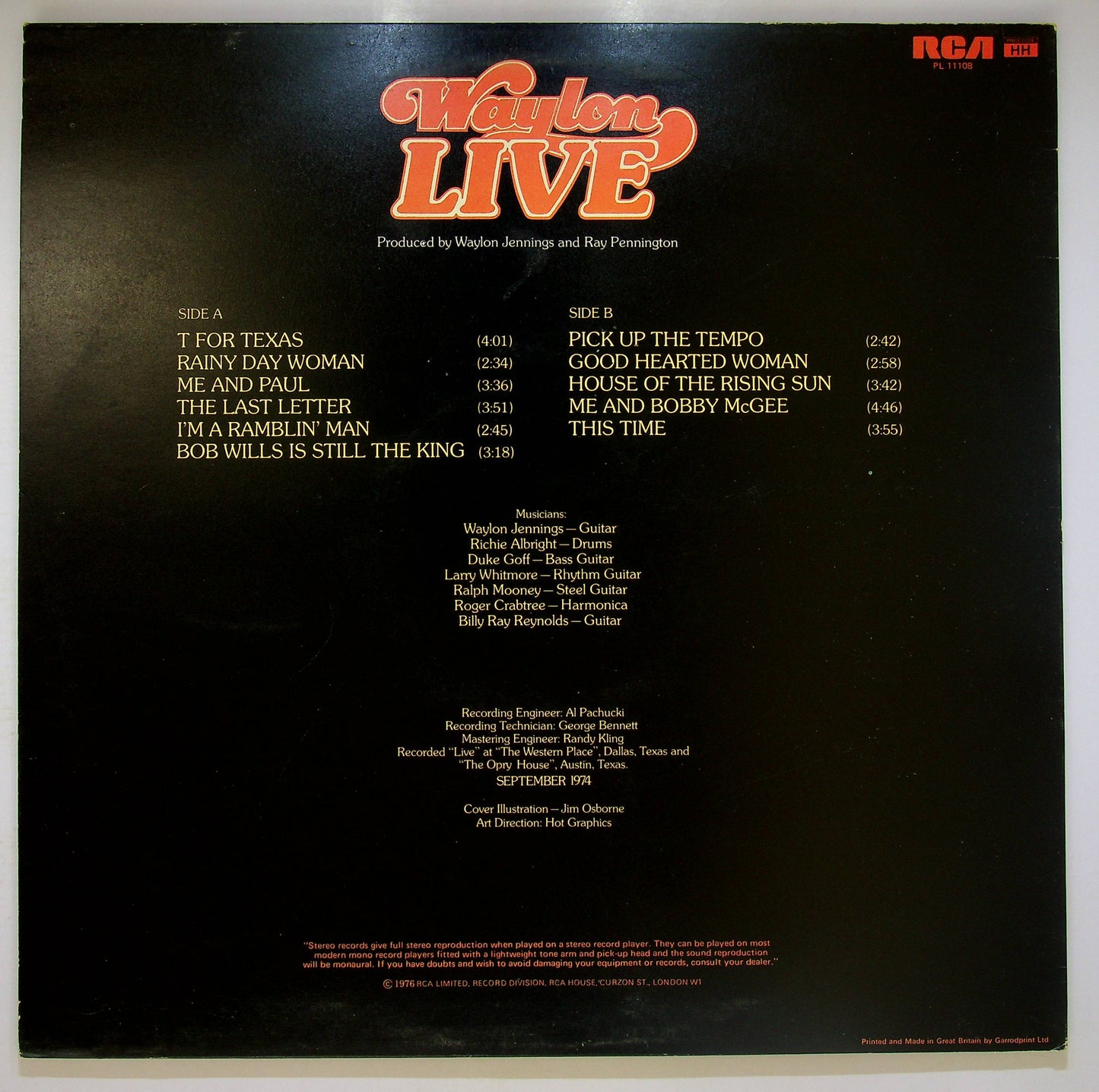 EBOND Waylon Jennings - Waylon Live Vinile V064145