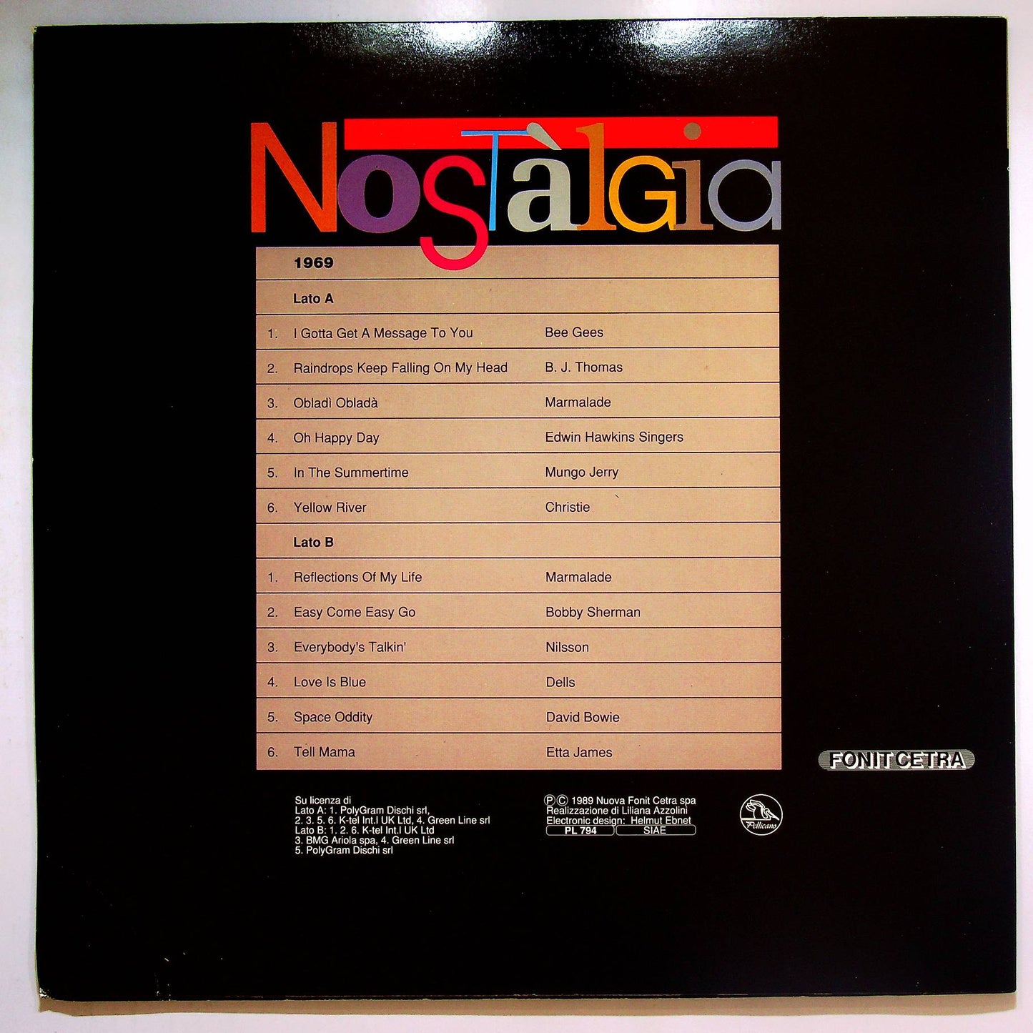 EBOND Various - Nostalgia '69 Vinile V066016