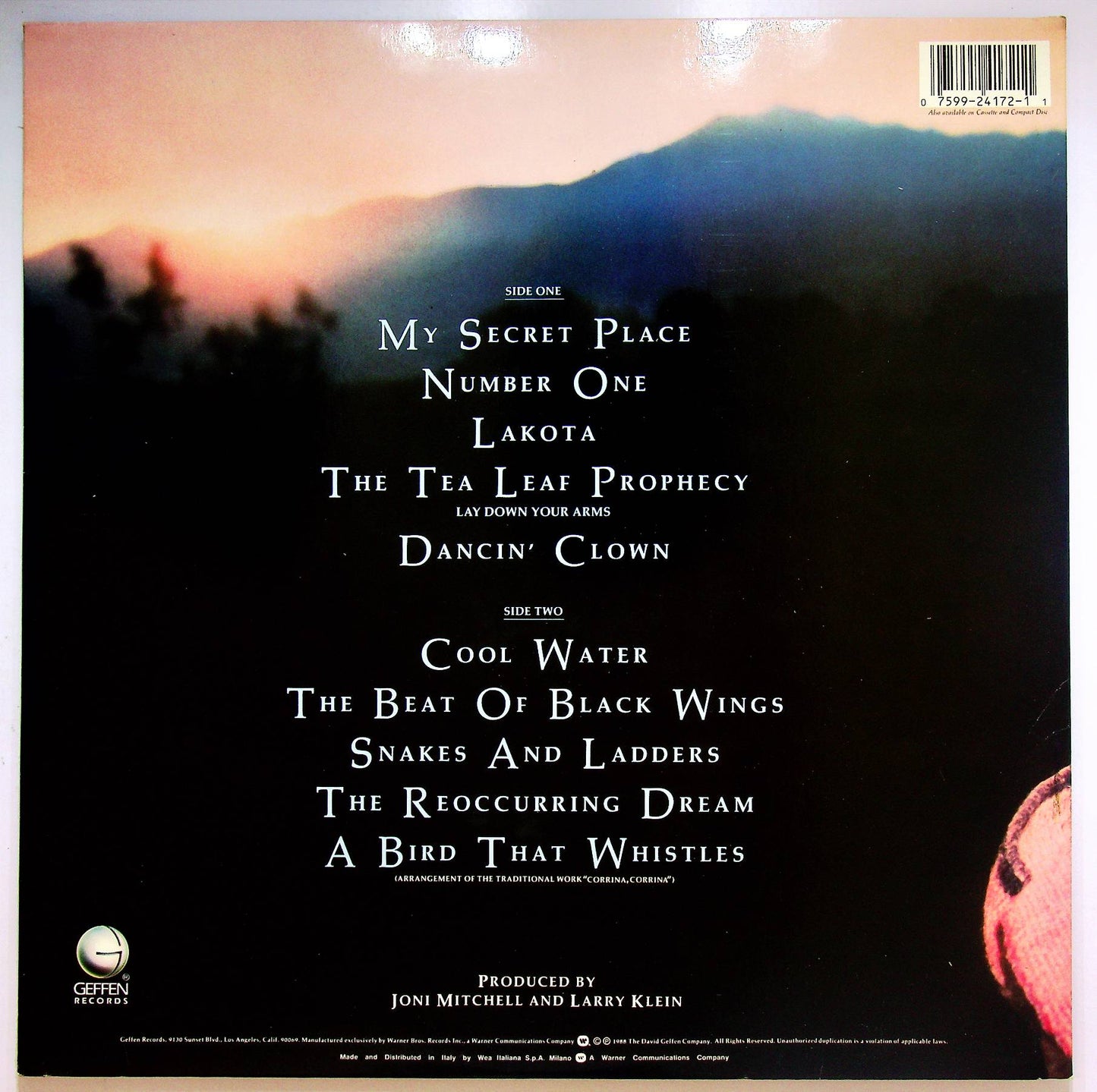 EBOND Joni Mitchell - Chalk Mark In A Rainstorm Vinile V066025