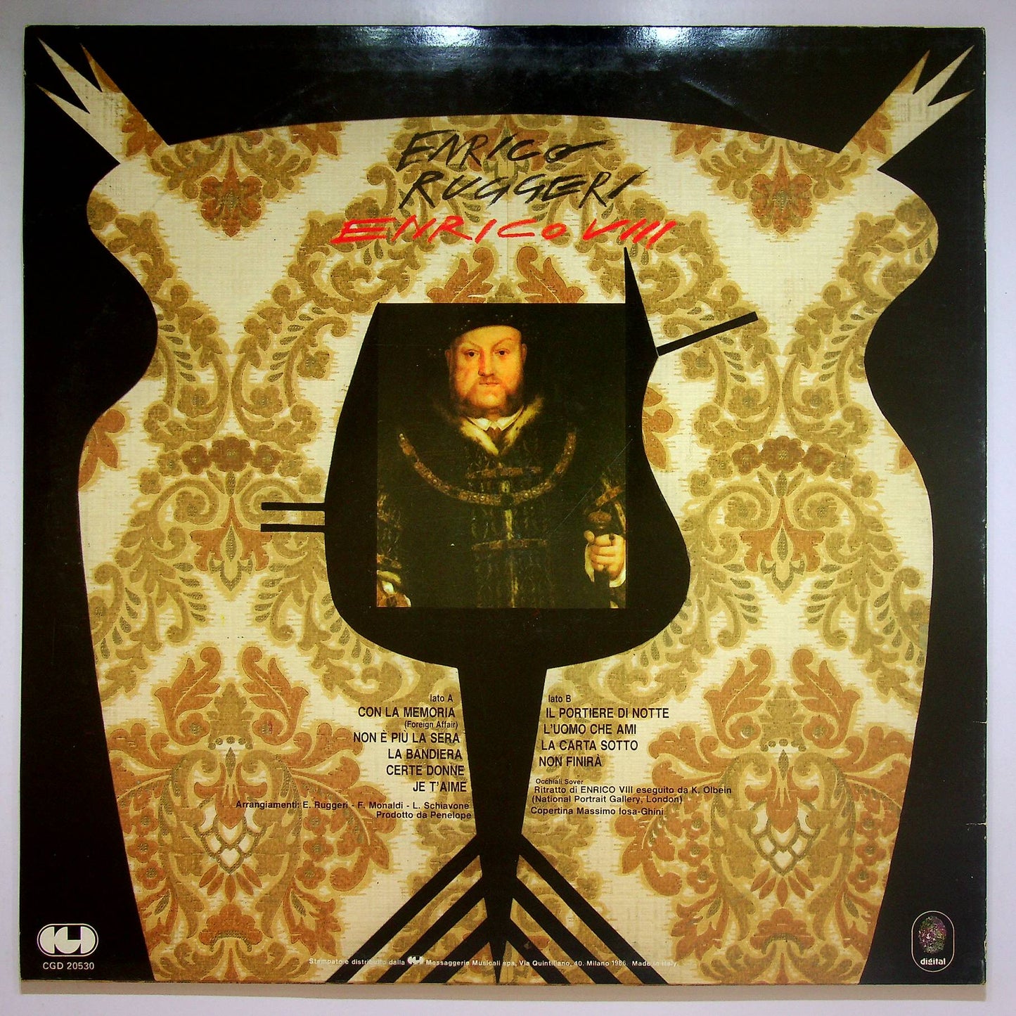 EBOND Enrico Ruggeri - Enrico VIII Vinile V066137