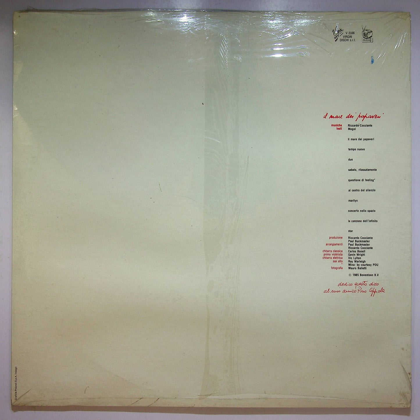EBOND Riccardo Cocciante - Il Mare Dei Papaveri Vinile V067002