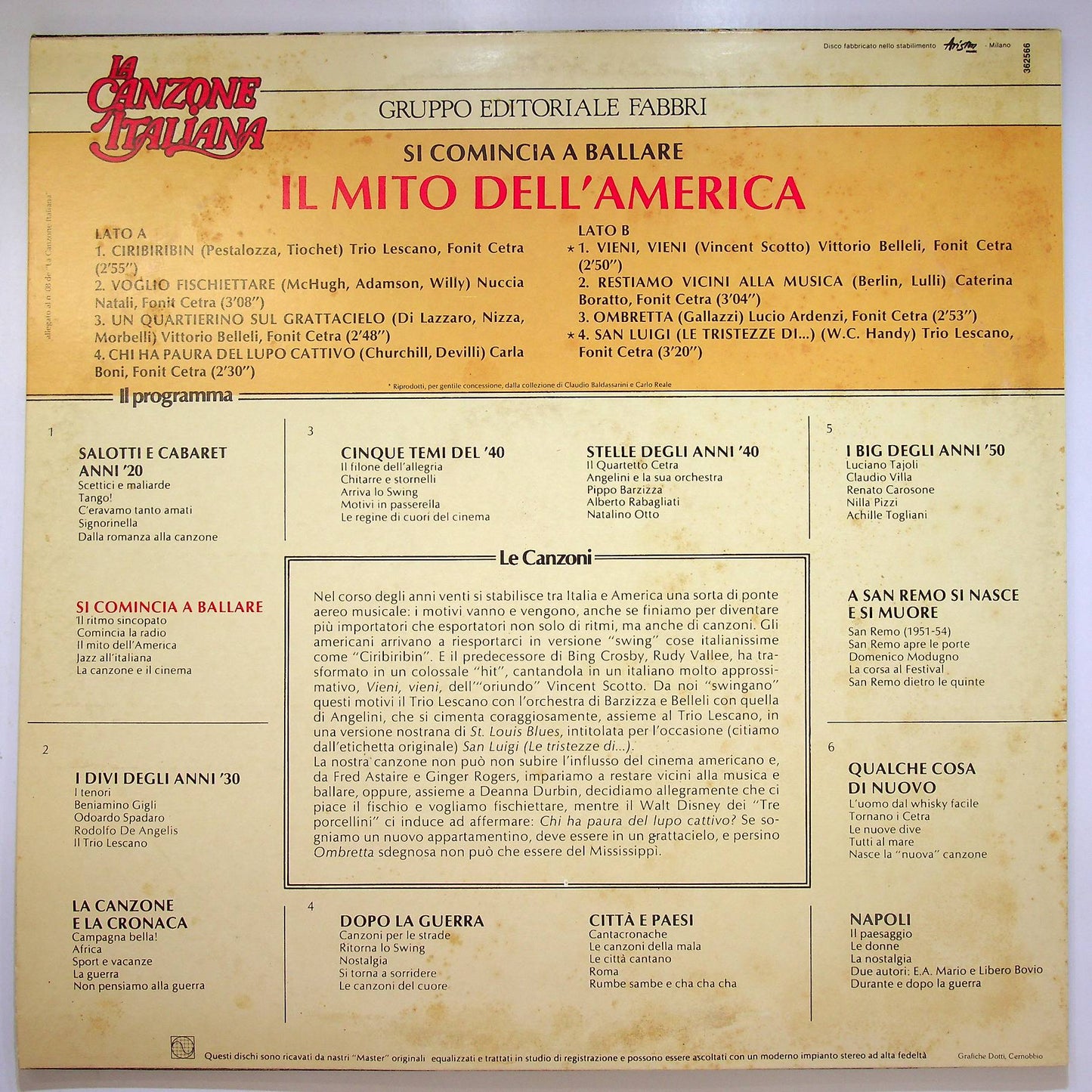 EBOND Various - Il Mito Dell'America Vinile V067084