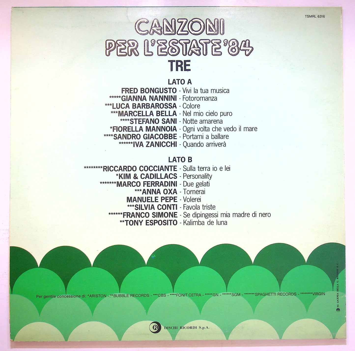 EBOND Artisti Vari - Canzoni Per L'Estate '84 Tre Vinile V069065