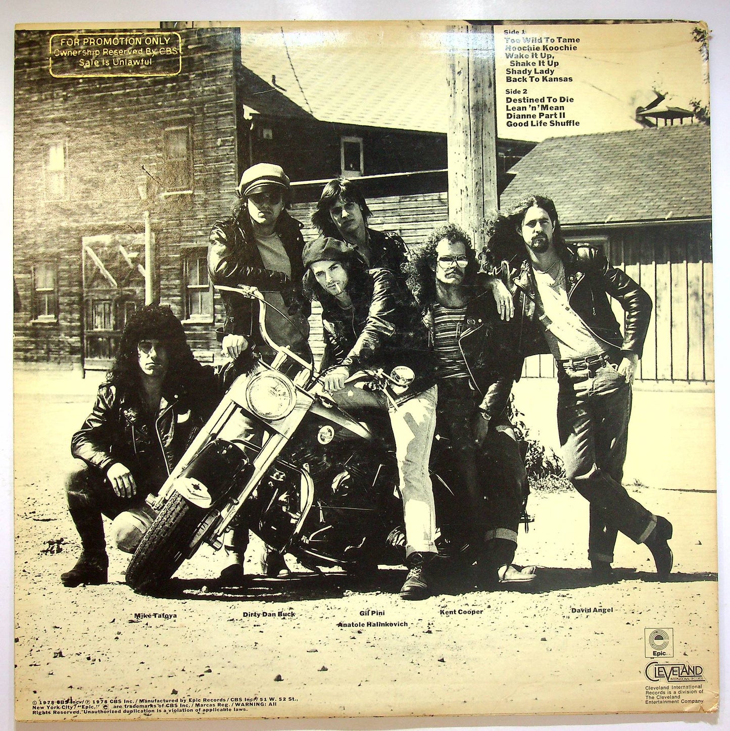 EBOND The Boyzz - Too Wild To Tame (PROMO) Vinile V070040