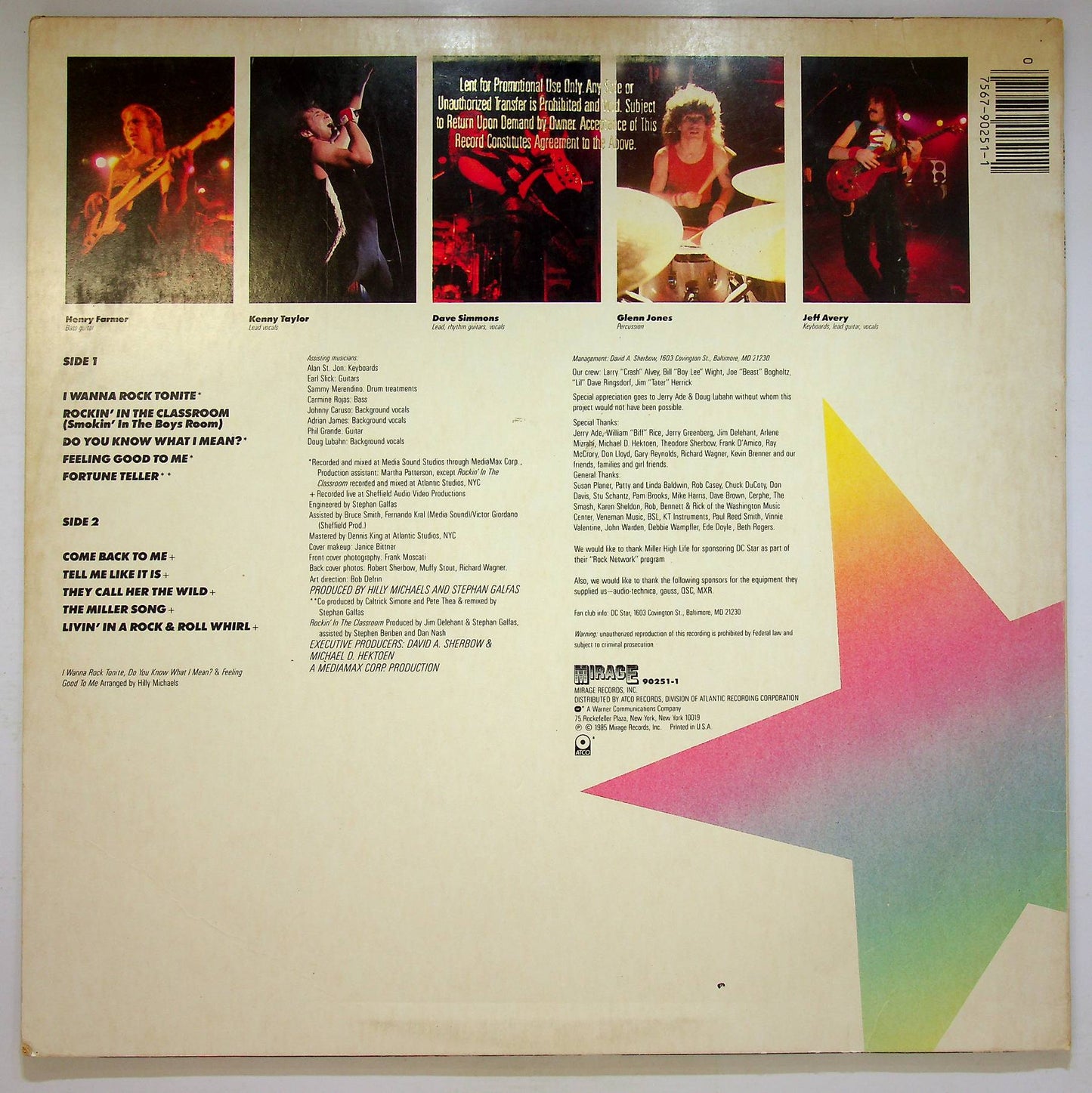 EBOND D.C. Star - Rockin' In The Classroom Vinile V070070