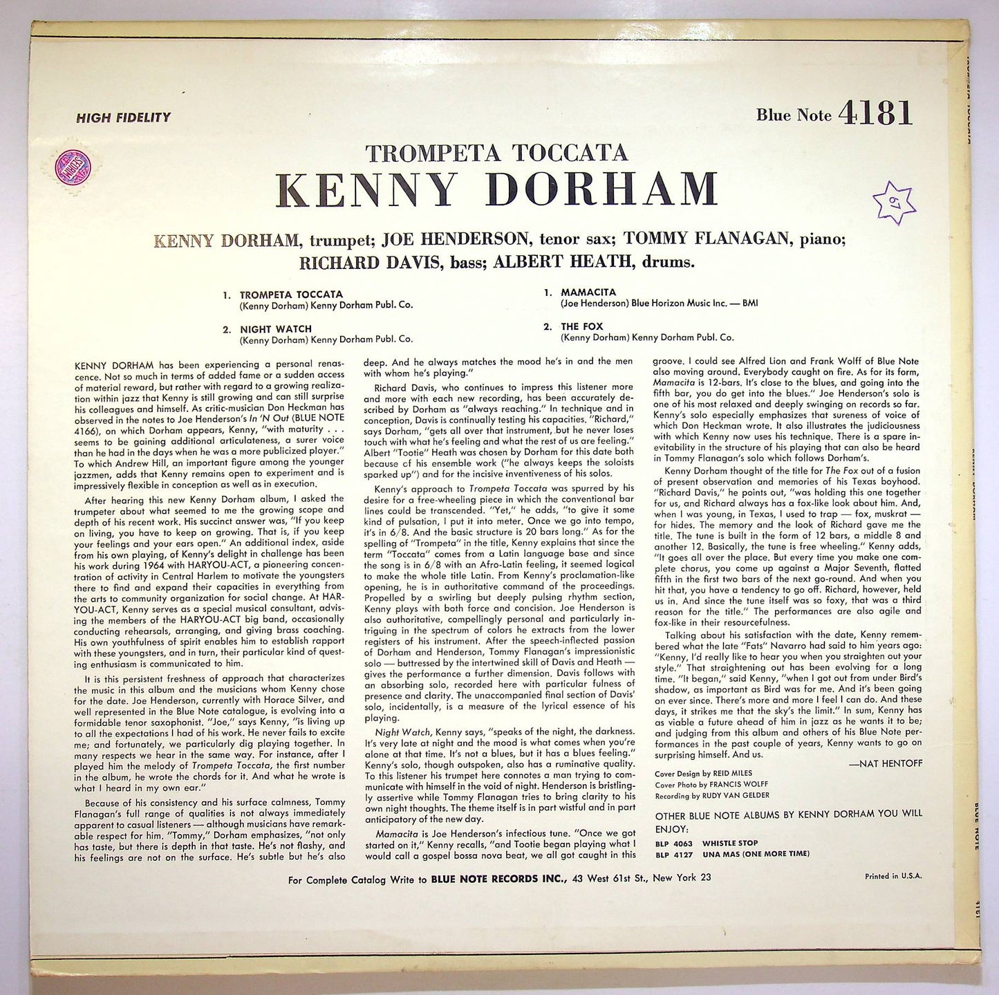 EBOND Kenny Dorham - Trompeta Toccata Vinile V071062
