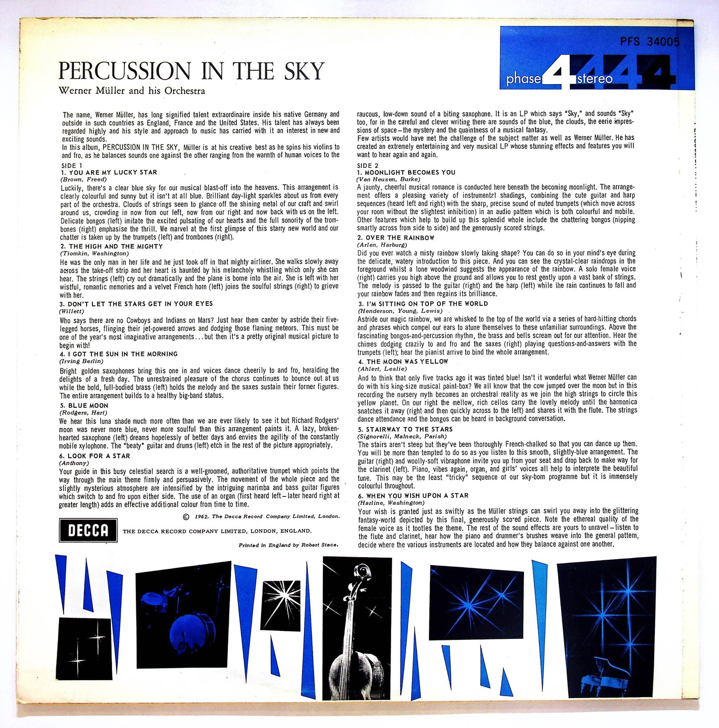 EBOND Werner Muller And His Orchestra - Percussion In The Sky Vinile V071087