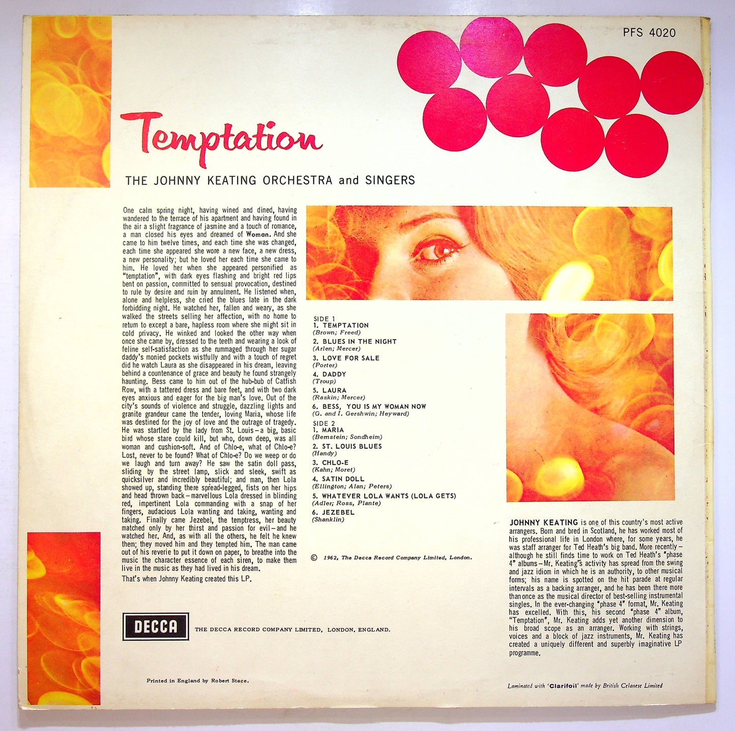 EBOND John Keating Orchestra And Singers - Temptation Vinile V071122