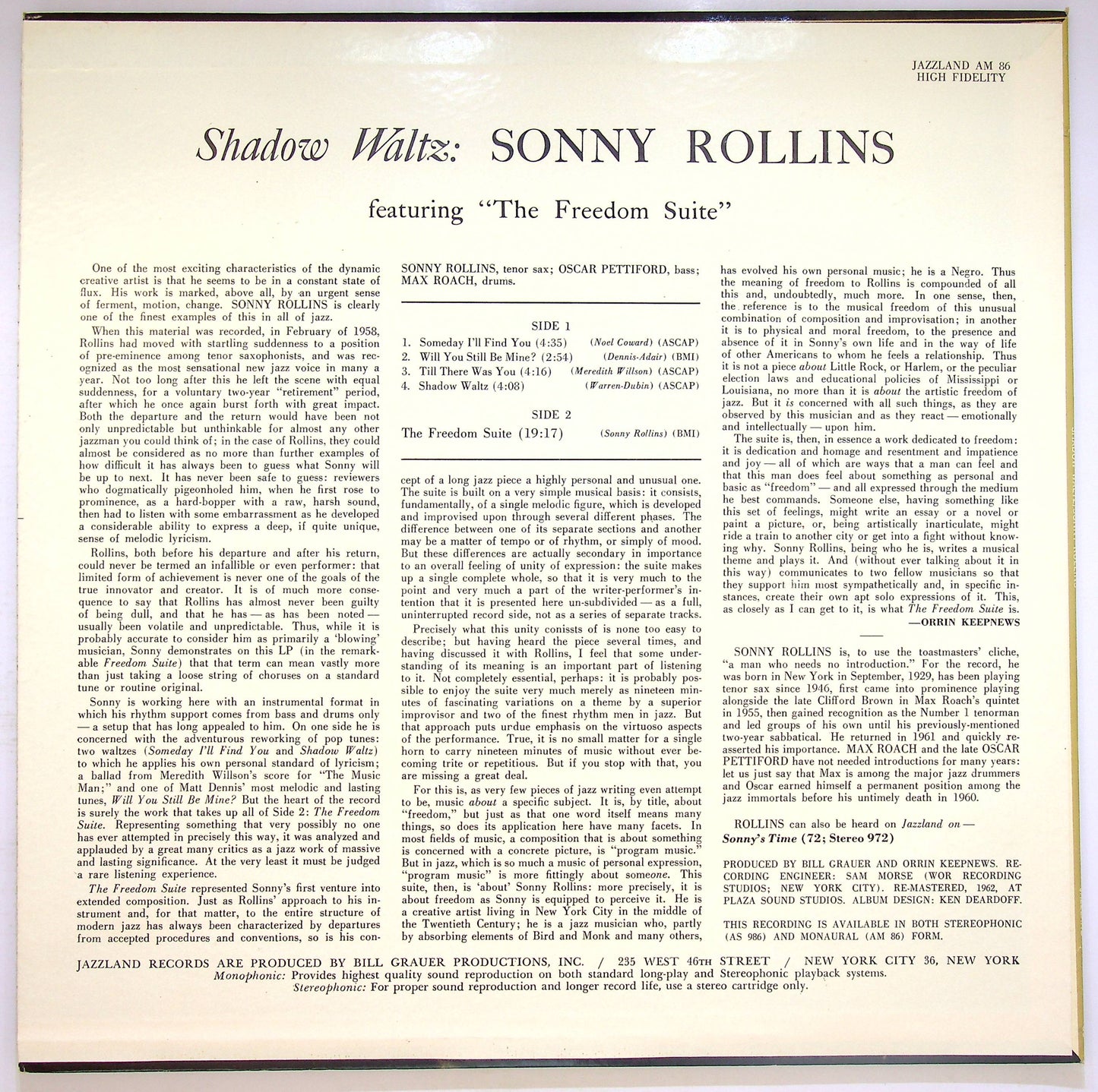 EBOND Sonny Rollins - Shadow Waltz Vinile V072024