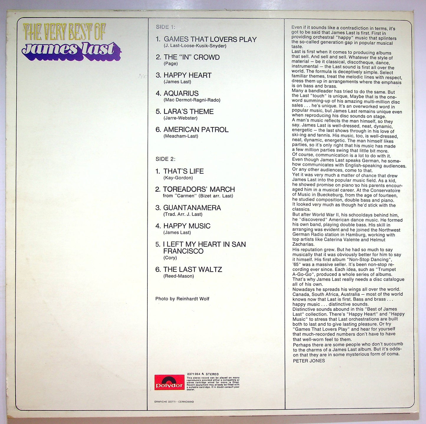 EBOND James Last - The Very Best Of James Last Vinile V072045