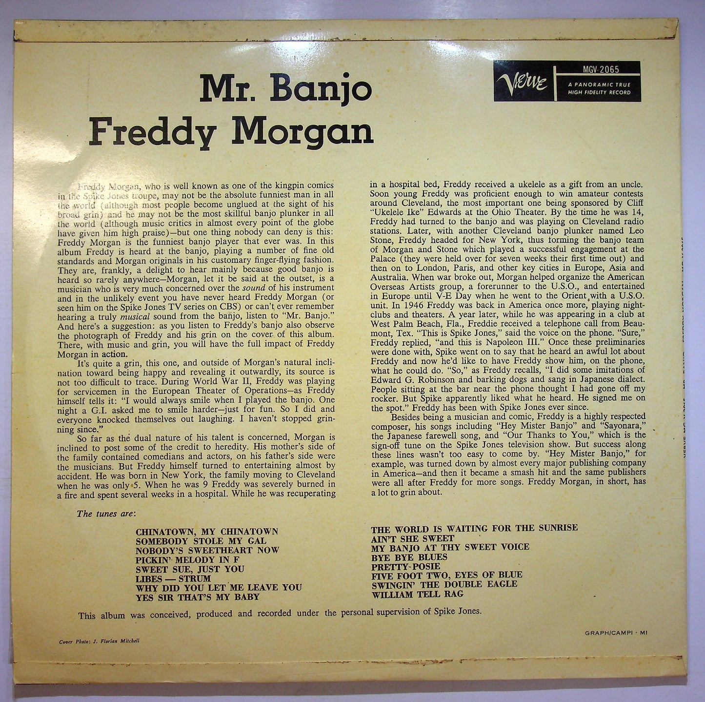 EBOND Freddy Morgan - Mr. Banjo Vinile V072053