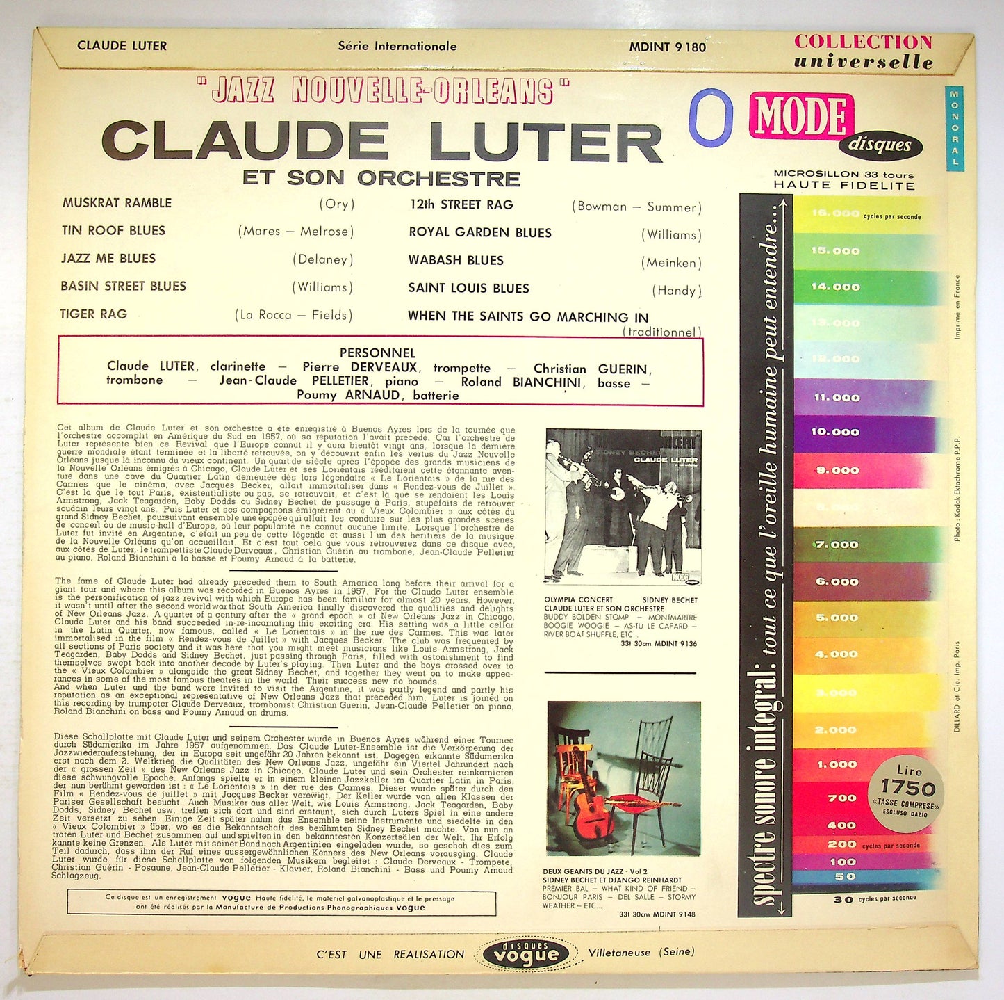 EBOND Claude Luter Et Son Orchestre - Jazz Nouvelle-Orleans Vinile V072067